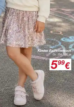 KiK Kinder Paillettenrock Angebot