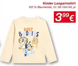 KiK Kinder Langarmshirt Angebot