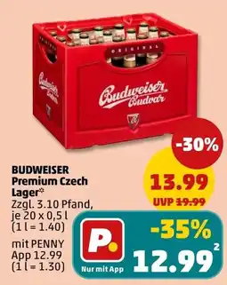PENNY BUDWEISER Premium Czech Lager Angebot