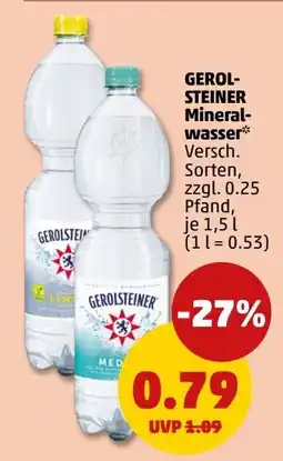 PENNY GEROLSTEINER Mineralwasser Angebot
