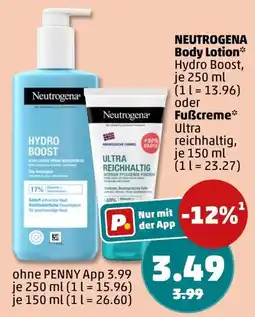 PENNY Neutrogena Body Lotion Hydro Boost Angebot
