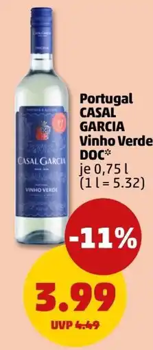 PENNY Casal Garcia Vinho Verde DOC* Angebot