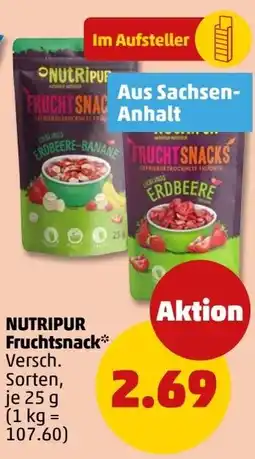 PENNY NUTRIPUR Fruchtsnack Angebot