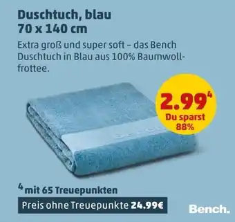 PENNY Duschttuch, blau Angebot