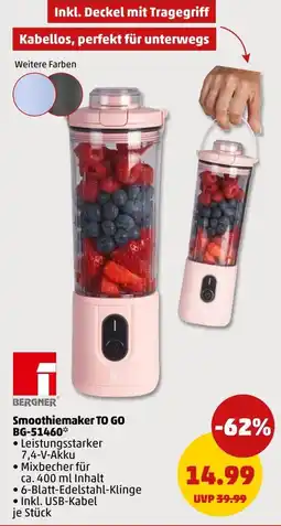 PENNY BERGNER Smoothiemaker TO GO BG-51460 Angebot