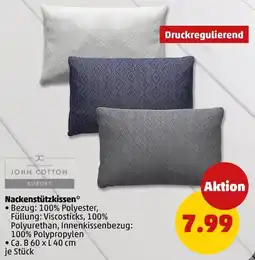 PENNY John Cotton Nackenstützkissen Angebot