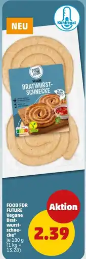 PENNY FOOD FOR FUTURE Vegane Bratwurstschnecke Angebot