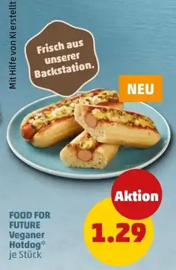 PENNY FOOD FOR FUTURE Veganer Hotdog Angebot