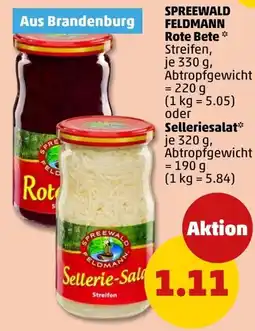 PENNY Spreewald Feldmann Sellerie-Salat Streifen Angebot