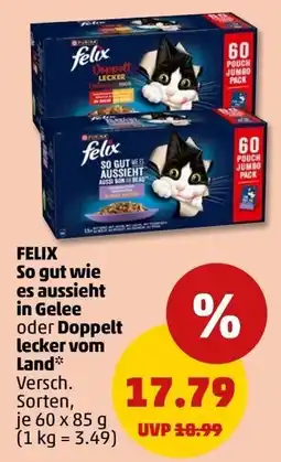 PENNY Felix So gut wie es aussieht in Gelee oder Doppelt lecker vom Land* Angebot