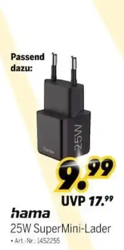 MEDIMAX hama 25W SuperMini-Lader Angebot
