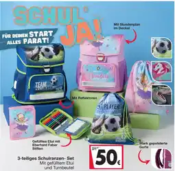 Woolworth 3-teiliges Schulranzen-Set Angebot