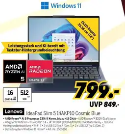 MEDIMAX Lenovo IdeaPad Slim 5 14AKP10 Cosmic Blue Angebot