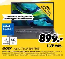 MEDIMAX acer Aspire 17 Angebot