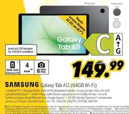 MEDIMAX SAMSUNG Galaxy Tab A11 (64GB Wi-Fi) Angebot