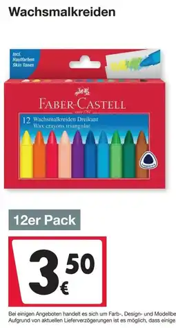 Woolworth Faber-Castell Wachsmalkreiden Dreikant Angebot