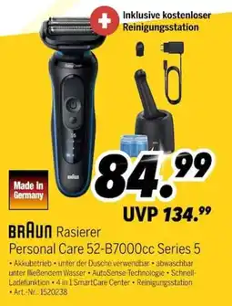 MEDIMAX BRAUN Rasierer Personal Care 52-B7000cc Series 5 Angebot