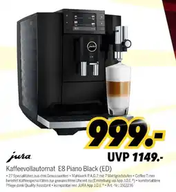 MEDIMAX jura Kaffeevollautomat E8 Piano Black (ED) Angebot