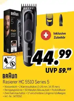 MEDIMAX BRAUN Rasierer HC 5510 Series 5 Angebot