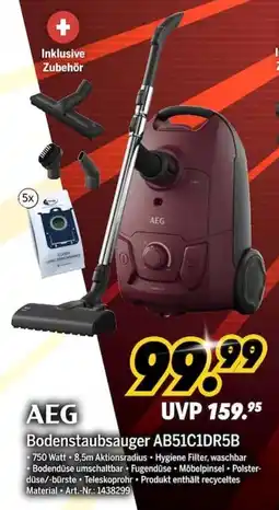 MEDIMAX AEG Bodenstaubsauger AB51C1DR5B Angebot