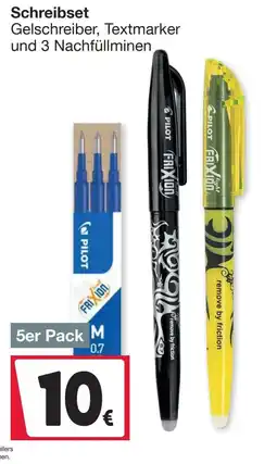 Woolworth Schreibset Gelschreiber, Textmarker und 3 Nachfüllminen Angebot
