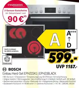 MEDIMAX BOSCH Einbau Herd-Set EPH21SK1 | EPH21BLACK Angebot