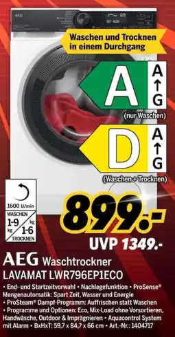 MEDIMAX AEG Waschtrockner LAVAMAT LWR796EP1ECO Angebot