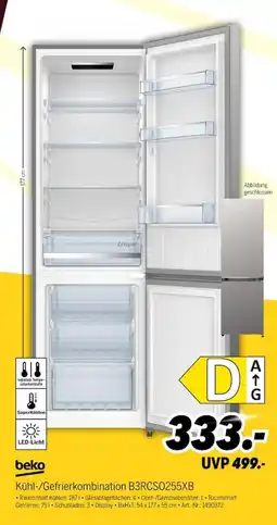 MEDIMAX beko Kühl-/Gefrierkombination B3RCS0255XB Angebot