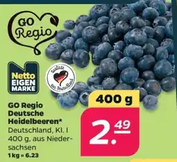 Netto GO Regio Deutsche Heidelbeeren* Angebot
