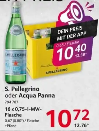 S. Pellegrino oder Acqua Panna