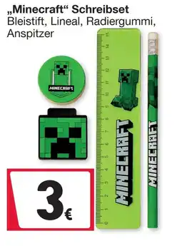 Woolworth Minecraft Schreibset Angebot