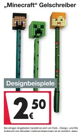 Woolworth Minecraft Gelschreiber Angebot