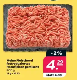 Netto Meine Fleischerei fettreduziertes Hackfleisch gemischt Angebot