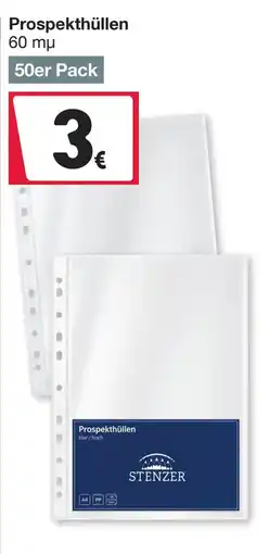 Woolworth Prospekthüllen STENZER Angebot