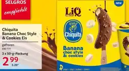 Selgros Chiquita Banana Choc Style & Cookies Eis Angebot