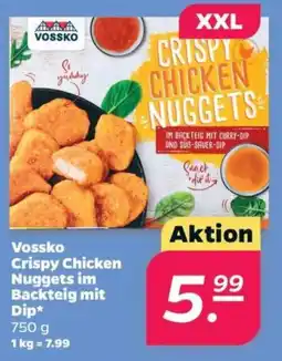 Netto Vossko Crispy Chicken Nuggets im Backteig mit Dip Angebot