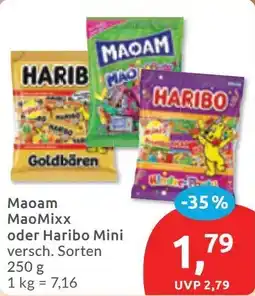 Budni Maoam MaoMixx oder Haribo Mini Angebot