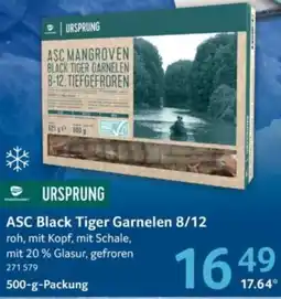 Selgros URSPrUNG ASC Black Tiger Garnelen Angebot