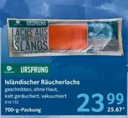 Selgros URSPrUNG Isländischer Räucherlachs Angebot