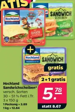 Netto Hochland Sandwichscheiben Angebot