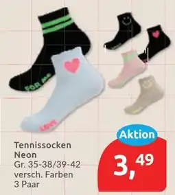 Budni Tennissocken Neon Angebot