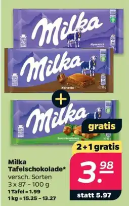 Netto Milka Tafelschokolade Angebot