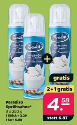 Netto Paradiso Sprühsahne Angebot