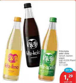 Budni Fritz-kola oder -limo Angebot