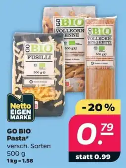 Netto GO BIO Pasta* Angebot