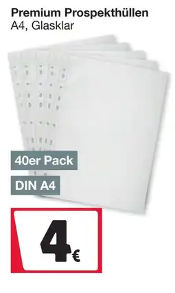 Woolworth Premium Prospekthüllen A4, Glasklar Angebot