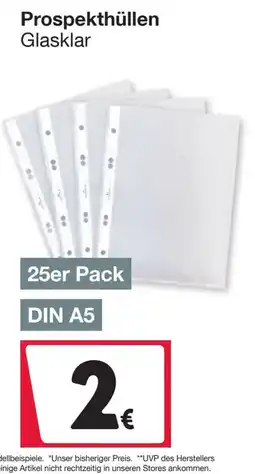Woolworth Prospekthüllen Glasklar Angebot