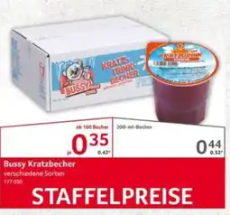 Selgros Bussy Kratzbecher Angebot