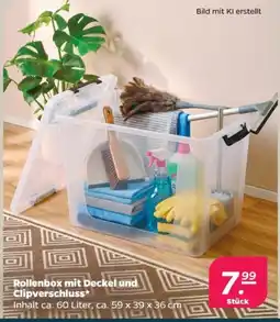 Netto Rollenbox mit Deckel und Clipverschluss* Angebot