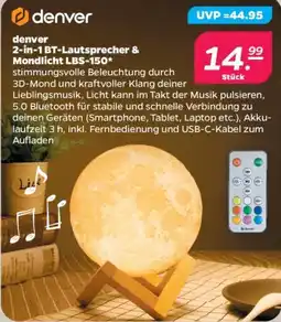 Netto denver 2-in-1 BT-Lautsprecher & Mondlicht LBS-150 Angebot